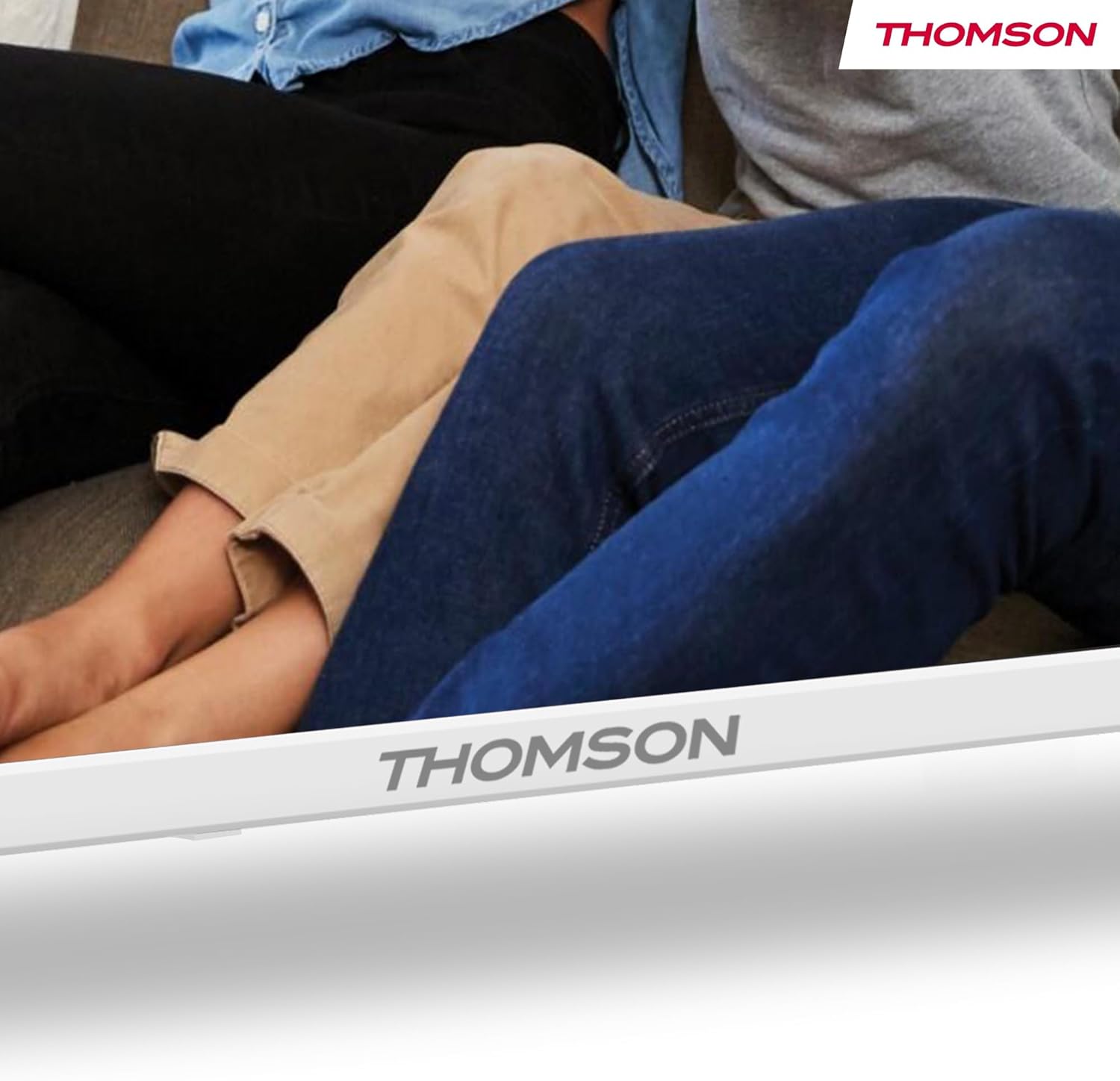 Thomson 43 Inch (109cm) 4K Ultra HD White Smart Google TV, Wi-Fi, Dolby Audio, HDR10, Bluetooth 5.1, Triple-Tuner (Cable/Satellite/Antenna), HDMI, CI+, A+ Pannello - 43UG4S14W