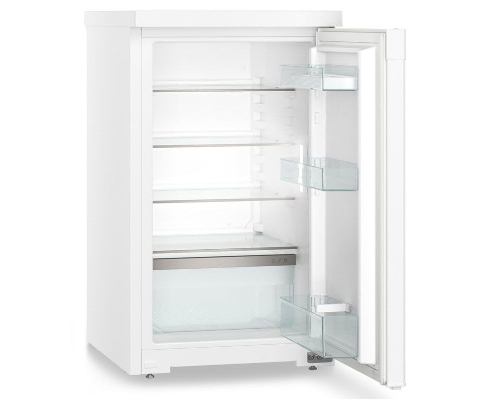 Under Counter Fridge 110L LED Light Touch Control Reversible Door White