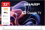 Sharp 32HF2365EW - GOOGLE TV, 32" HD, FRAMELESS, 60Hz, Sound 2x3W, HDMIx3, USBx2, USB, White
